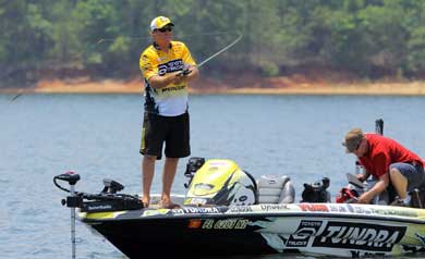 Bass pro Big Show Terry Scroggins appeared as the star of the inaugural live Day on the Lake on BASS Insider Bass pro Big Show Terry Scroggins appeared as the star of the inaugural live Day on the Lake on BASS Insider