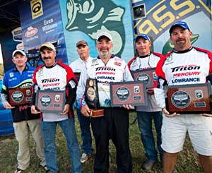 The top six Bassmaster Classic qualifiers from the 2011 B.A.S.S. Federation Nation Championship on the Ouachita River Louisiana The top six Bassmaster Classic qualifiers from the 2011 B.A.S.S. Federation Nation Championship on the Ouachita River Louisiana
