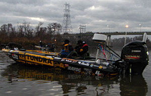 Something new at the 2011 Bassmaster Classic bass tournament anglers with radar to help counter the potential for fog on the complex Delta Something new at the 2011 Bassmaster Classic bass tournament anglers with radar to help counter the potential for fog on the complex Delta