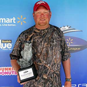 Boater Chris Wilkinson of Farmersburg, Ind., won the June 25 BFL Hoosier Division tournament on Lake Patoka to earn $3,926 Boater Chris Wilkinson of Farmersburg, Ind., won the June 25 BFL Hoosier Division tournament on Lake Patoka to earn $3,926