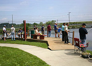 Anglers of all ages participate in the City of St Louis Michigan Joe Scholtz Annual Free Fishing Derby Anglers of all ages participate in the City of St Louis Michigan Joe Scholtz Annual Free Fishing Derby