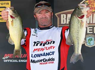 Darin Doll of York Pennsylvania registered a 13-7 limit today catapulting him into second place from 17th Darin Doll of York Pennsylvania registered a 13-7 limit today catapulting him into second place from 17th