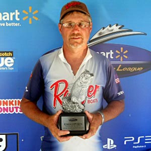 Dick Shaffer of Rockford, Ohio, won the Aug. 27 BFL Hoosier Division tournament on the Ohio River at Rocky Point to earn $5,505 Dick Shaffer of Rockford, Ohio, won the Aug. 27 BFL Hoosier Division tournament on the Ohio River at Rocky Point to earn $5,505