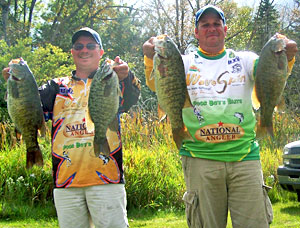 Don Watts and Jeff Denny won the 2011 Lake Drive Marine championship on Burt and Mullett Lakes with nine smallmouth bass weighing 44.69 pounds Don Watts and Jeff Denny won the 2011 Lake Drive Marine championship on Burt and Mullett Lakes with nine smallmouth bass weighing 44.69 pounds