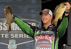 Smallmouth bass like these two professional bass angler Jonathon VanDam hold should be abundant and large when the 2013 Bassmaster Elites Series makes their first visit ever to Michigans Lake St. Clair Smallmouth bass like these two professional bass angler Jonathon VanDam hold should be abundant and large when the 2013 Bassmaster Elites Series makes their first visit ever to Michigans Lake St. Clair