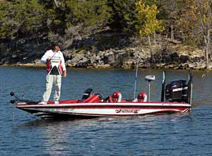 Phoenix Boats founder Gary Clouse is checking deep and shallow water this week on Table Rock Lake to see what he can find Phoenix Boats founder Gary Clouse is checking deep and shallow water this week on Table Rock Lake to see what he can find