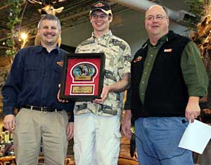 NBAA National Director Jack Horning presents the 2010 NBAA overall angler of the year award to Andrew Solomon along with NBAA owner Jim Sprague NBAA National Director Jack Horning presents the 2010 NBAA overall angler of the year award to Andrew Solomon along with NBAA owner Jim Sprague