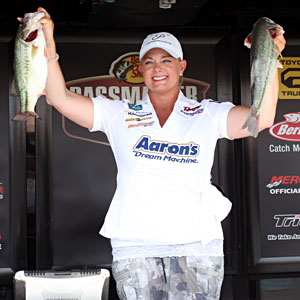 Bass pro Janet Parker is poised to become the first female Elite Angler in 2012 Bass pro Janet Parker is poised to become the first female Elite Angler in 2012