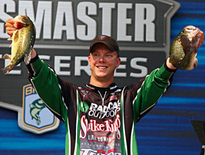 Kalamazoo Michigan Elite rookie Jonathon VanDam makes a big charge day three into 4th place after zeroing on day one with the big bass of the event at 5 pounds Kalamazoo Michigan Elite rookie Jonathon VanDam makes a big charge day three into 4th place after zeroing on day one with the big bass of the event at 5 pounds