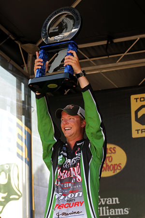 Michigan's Jonathon Vandam wins his first Bassmaster Elite Series tournament with the Green Bay challenge, earning a berth in the 2013 Bassmaster Classic Michigan's Jonathon Vandam wins his first Bassmaster Elite Series tournament with the Green Bay challenge, earning a berth in the 2013 Bassmaster Classic