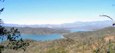 Lake Comedero is a manmade bass fishing reservoir heaven high up in Mexico's Sierra Madre mountains 100 miles NE of Mazatlan Lake Comedero is a manmade bass fishing reservoir heaven high up in Mexico's Sierra Madre mountains 100 miles NE of Mazatlan