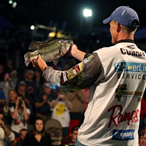 Keith Combs still leads by 4 pounds on Lake Conroe at the Toyota Texas Bass Classic after a day two limit weighing 27 pounds 4 ounces Keith Combs still leads by 4 pounds on Lake Conroe at the Toyota Texas Bass Classic after a day two limit weighing 27 pounds 4 ounces