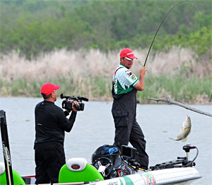 Diet Mountain Dew pro Jason Christie of Oklahoma catches one of his five bass early Saturday in his PAA All Star Series win on Lake Ray Hubbard Diet Mountain Dew pro Jason Christie of Oklahoma catches one of his five bass early Saturday in his PAA All Star Series win on Lake Ray Hubbard