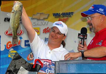 Lady angler Renee Hensley won the Stren Series Northern Division Co-angler of the Year with 720 points.
