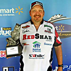 Rod Yoder of West Lafayette, Ind., won the co-angler title in the Hoosier Division on Lake Patoka to earn $1,963 Rod Yoder of West Lafayette, Ind., won the co-angler title in the Hoosier Division on Lake Patoka to earn $1,963