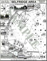 Lake St. Clair Marked Maps with GPS waypoints - laminated