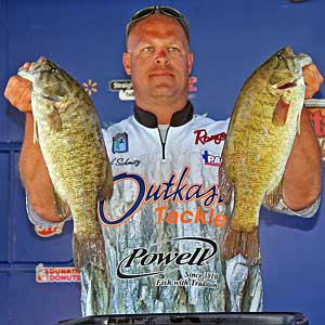 Pro leader Todd Schmitz found a big school of unmolested fish and exploited his gold mine for a big day-two bag Pro leader Todd Schmitz found a big school of unmolested fish and exploited his gold mine for a big day-two bag