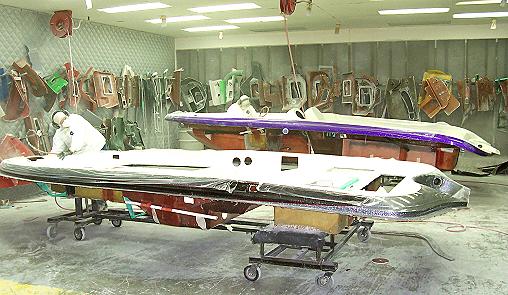 Ranger Boats deck cutting room rangerboats.com