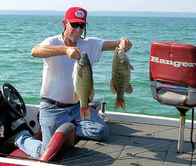 Larry and 2 more Mullett Lake toad smallies