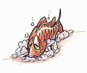 GreatLakesBass.com Bass Fishing humor article The Legend of Uncle Silty with original artwork by Scales and Tales artist Bill McElroy