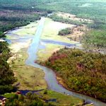 Hay Lake in Northern Michigan from the air 1400