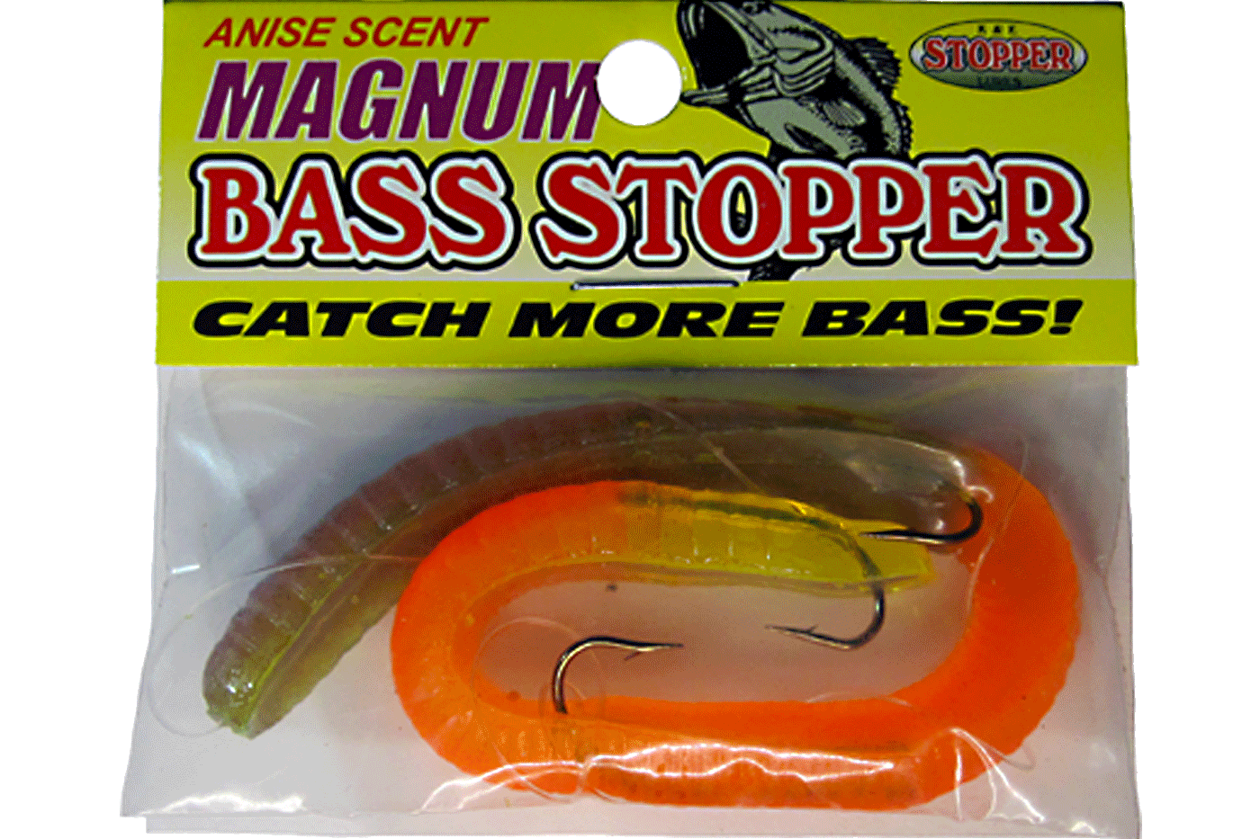 Magnum Bass Stopper 3-hook worm 1400