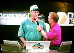 Dan Kimmel on stage during the 2001 BFL All-American tournament