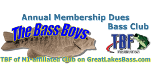 The Bass Boys club membership annual dues, TBF-affiliated club