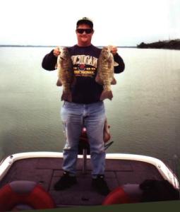 My lucky sweatshirt or just lots of big northern Michigan smallies abound. Photo by Larry Dekker