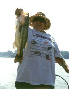 Who says Grandma’s can’t catch big old bass? Here’s Sharon Dekker’s big bass caught flipping on Bear Lake.