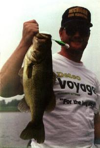 A 5-13 largemouth from the bass factory L. Ovid caught on a fire tiger Bomber 6A. Crankbaits catch many big bass for me.