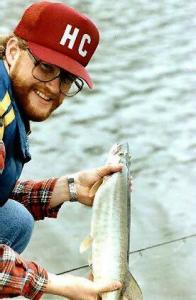 A baby musky from Hudson L. We had some follows from some big girls that day, but only caught little guys.