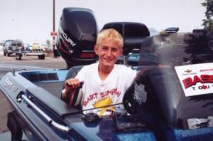 Brad from Windsor. I met this future fishing star at the Windsor Canadian Open in 2000. He knows how to catch the big ones (when cute girls aren’t chasing him).