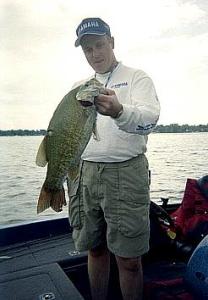 David Simmons, formerly of Lansing, then Yamaha Motors & now FLW Outdoors. Here's a trophy from the St. Clair River.